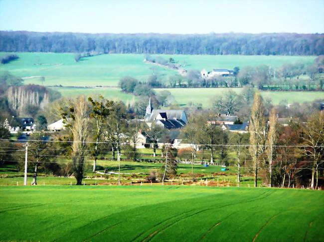 Vue générale du village de La Chapelle-Hullin - La Chapelle-Hullin (49420) - Maine-et-Loire