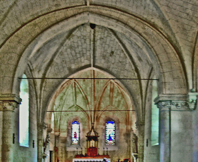 Nef de l'église Saint-Martin-de-Vertou - Linières-Bouton (49490) - Maine-et-Loire
