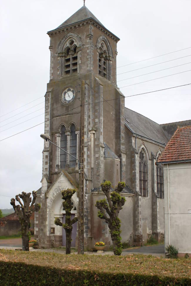 Église Saint-Christophe, 1872, la Blouère - Villedieu-la-Blouère (49450) - Maine-et-Loire