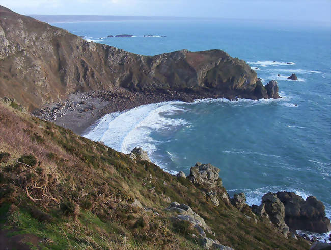 Le Nez de Jobourg et l'anse de Sennival, depuis le Nez des Voidries - Jobourg (50440) - Manche