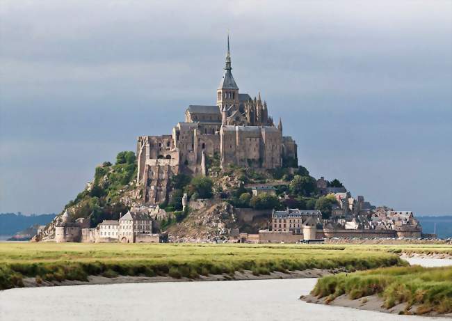 Le Mont-Saint-Michel vu du Couesnon - Le Mont-Saint-Michel (50170) - Manche