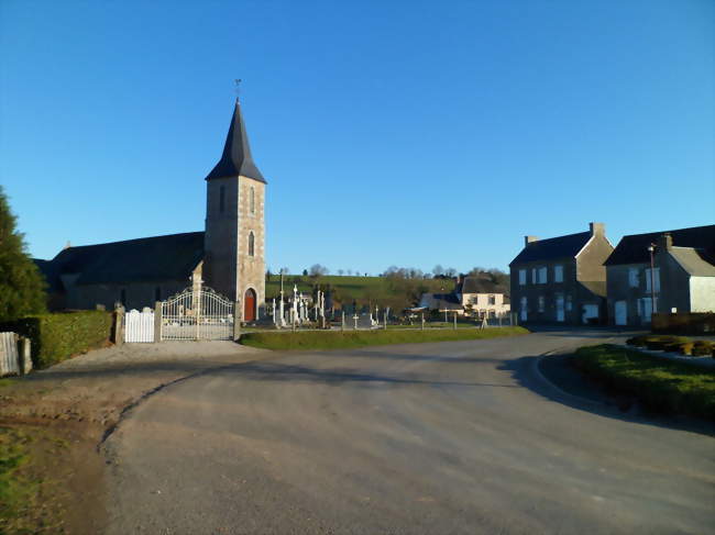 Vue sur le bourg - Morigny (50410) - Manche