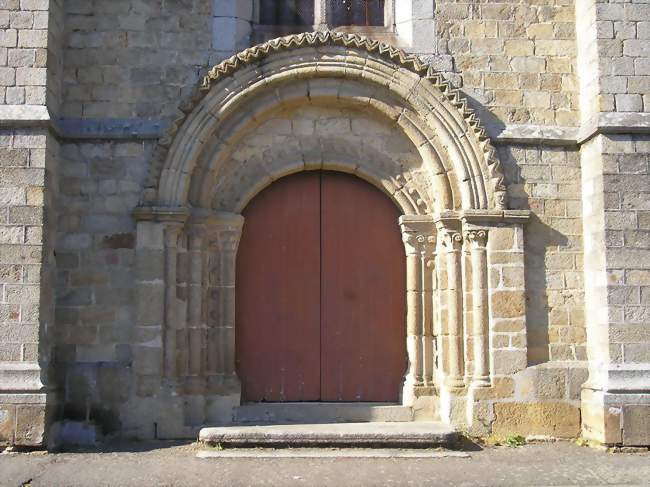 Portail roman de l'église Saint-Pair - Sartilly (50530) - Manche
