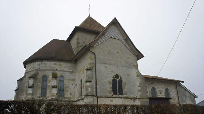 vue de l'église st-Martin - Dommartin-sous-Hans (51800) - Marne