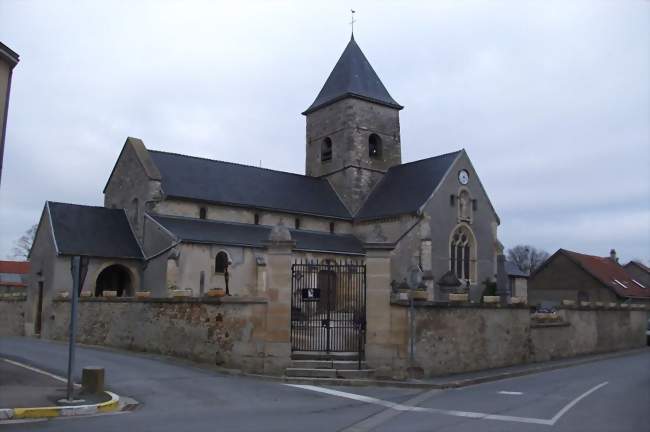 vue de l'église - Les Mesneux (51370) - Marne