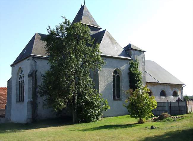 Le chevet de l'église Saint-Martin - Soulières (51130) - Marne