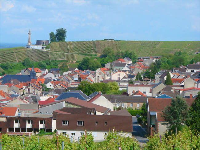 Vue de Verzenay et de son phare - Verzenay (51360) - Marne