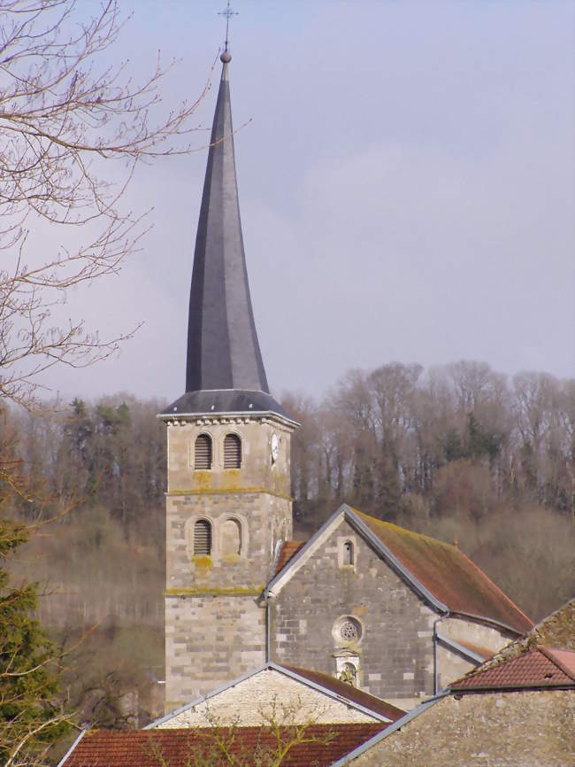 Clocher de l'église du village de Meuvy - Breuvannes-en-Bassigny (52240) - Haute-Marne