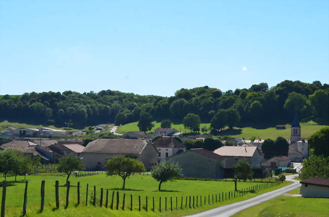 Vue de Leschères-sur-le-Blaiseron depuis la fontaine du village - Leschères-sur-le-Blaiseron (52110) - Haute-Marne