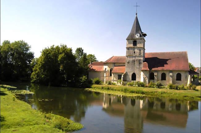 L'église au bord de la Marne - Vouécourt (52320) - Haute-Marne