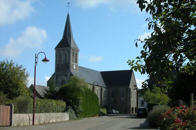 Entrée du village - Saint-Germain-de-Coulamer (53700) - Mayenne