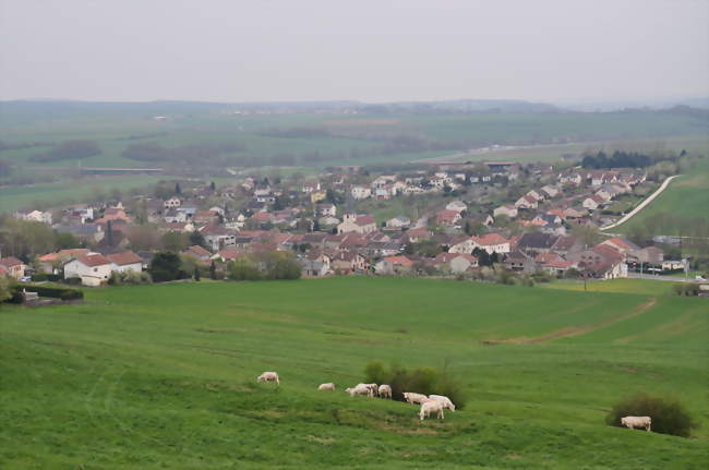 Bainville-sur-Madon vu du plateau - Bainville-sur-Madon (54550) - Meurthe-et-Moselle