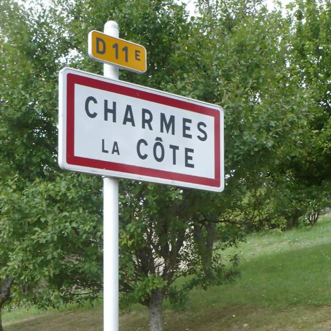 Panneau d'agglomération de Charmes-la-Côte - Charmes-la-Côte (54113) - Meurthe-et-Moselle