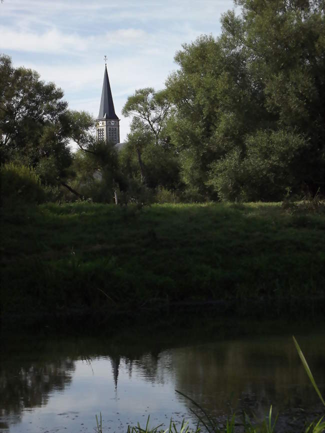 Bannoncourt, vue de la Meuse - Bannoncourt (55300) - Meuse