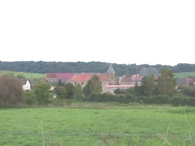 Vue du village depuis la route de Nepvant - Chauvency-Saint-Hubert (55600) - Meuse