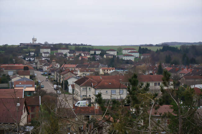 Une sur sur le village depuis la côte de la gare - Robert-Espagne (55000) - Meuse