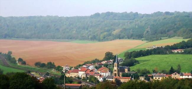 Thonne-les-Près vu de la butte de Montmédy - Thonne-les-Près (55600) - Meuse