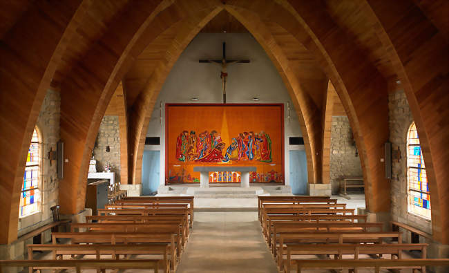 Intérieur de l'église paroissiale - Saint-Tugdual (56540) - Morbihan