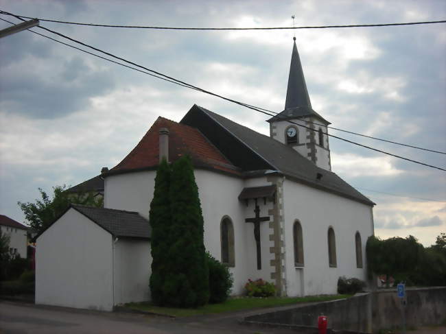 Le chevet de l'église Saint-Fiacre - Berviller-en-Moselle (57550) - Moselle