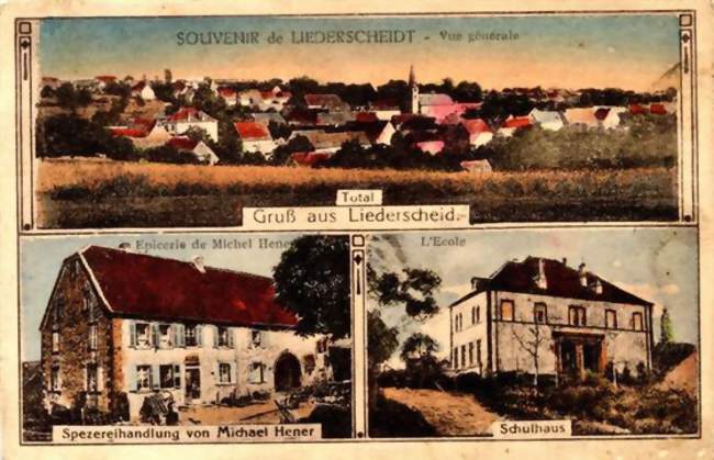 Vues du village en 1931 - Liederschiedt (57230) - Moselle