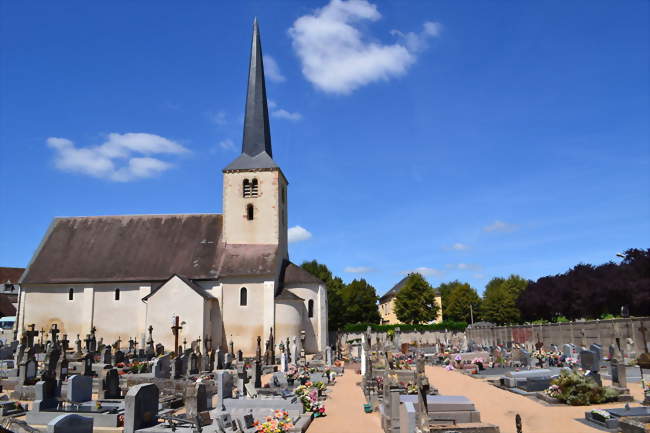 Église et cimetière - Champvert (58300) - Nièvre