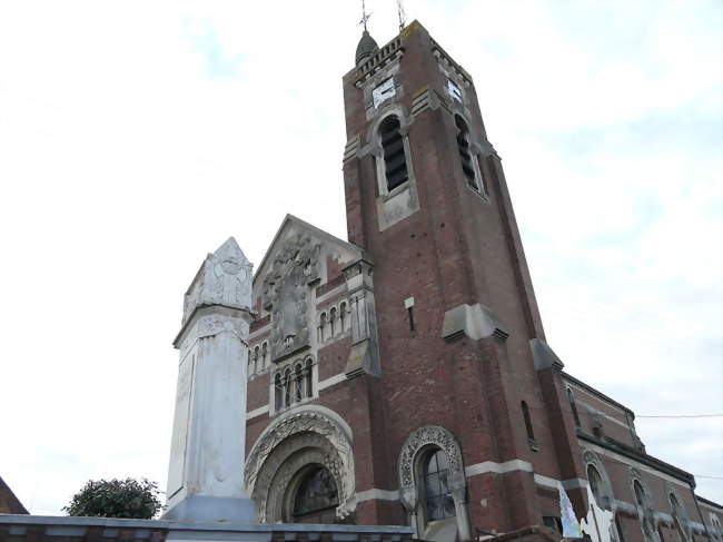 L'église, construite par Pierre Leprince-Ringuet - Abancourt (59268) - Nord