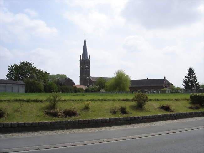 Centre de Caullery et église - Caullery (59191) - Nord