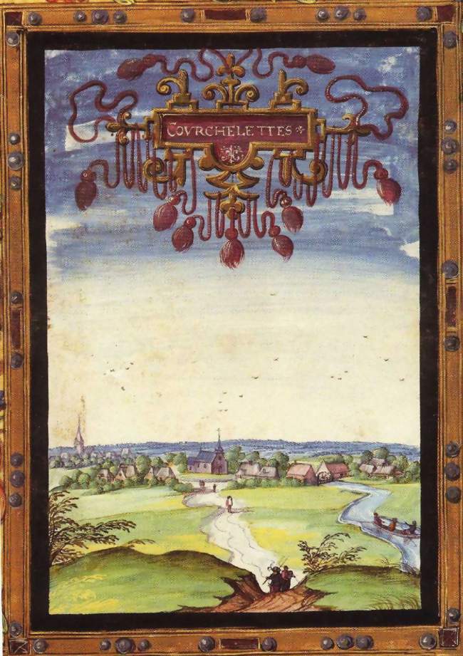 En 1615 dans Albums de Croÿ dessiné par Adrien de Montigny - Courchelettes (59552) - Nord