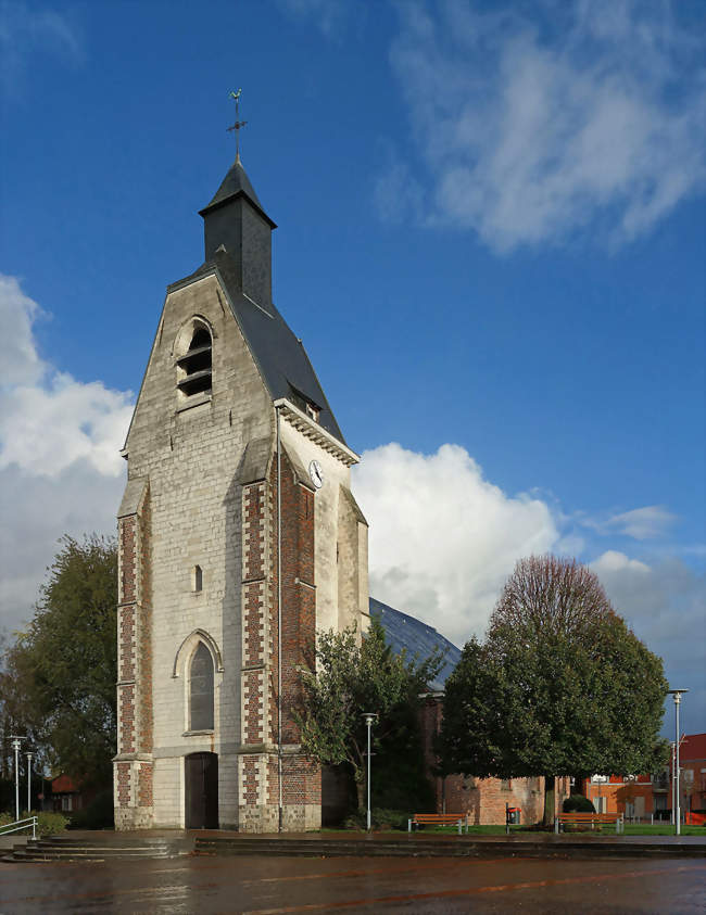 Clocher de l'église saint-Éloi (XVIe siècle) - Lezennes (59260) - Nord