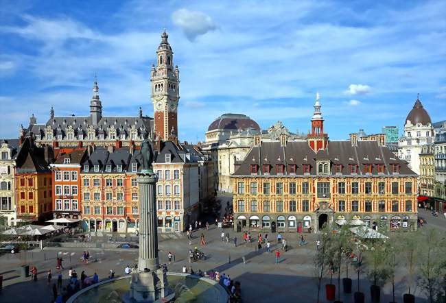 Vue de la Place du Général de Gaulle à Lille (Photo par Velvet)