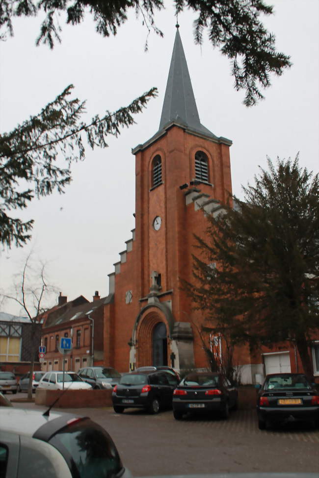 Eglise Saint-Pierre, édifiée en 1844 - Mons-en-Barul (59370) - Nord