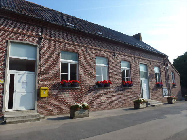 La mairie et la bibliothèque - Sainte-Marie-Cappel (59670) - Nord