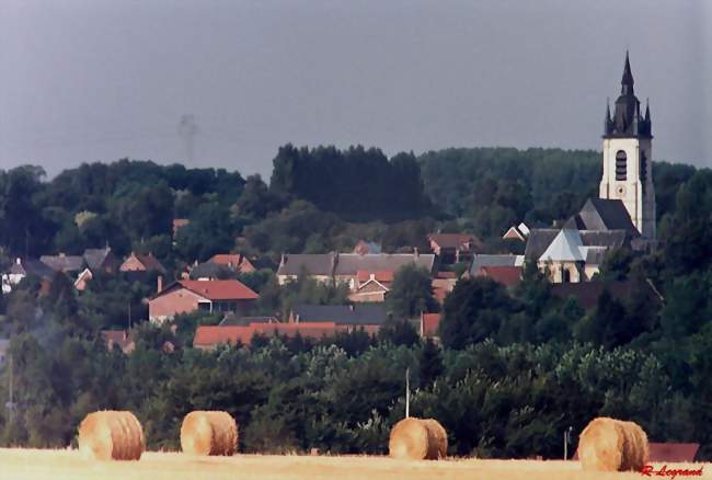 Panorama de Sebourg vu de la Belgique - Sebourg (59990) - Nord