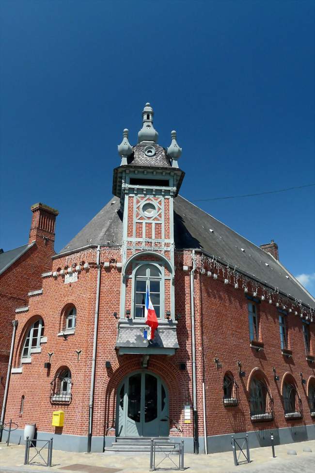 centre - ancienne mairie de l'architecte Louis Bonnier - Templeuve (59242) - Nord