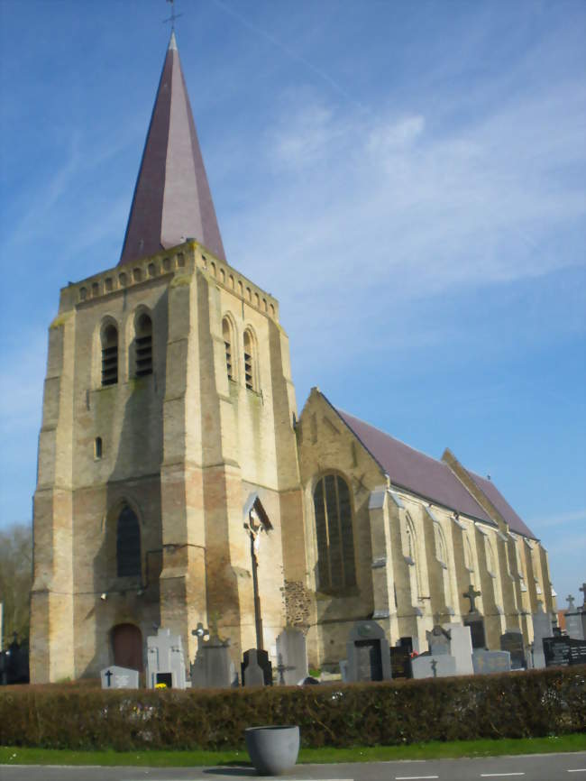L'église Saint-Sylvestre, classée au titre des monuments historiques - West-Cappel (59380) - Nord