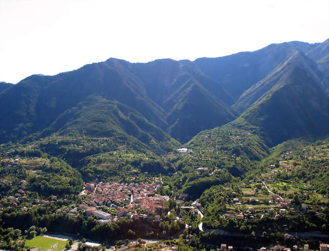 Roquebillière vu de Belvédère - Roquebillière (06450) - Alpes-Maritimes