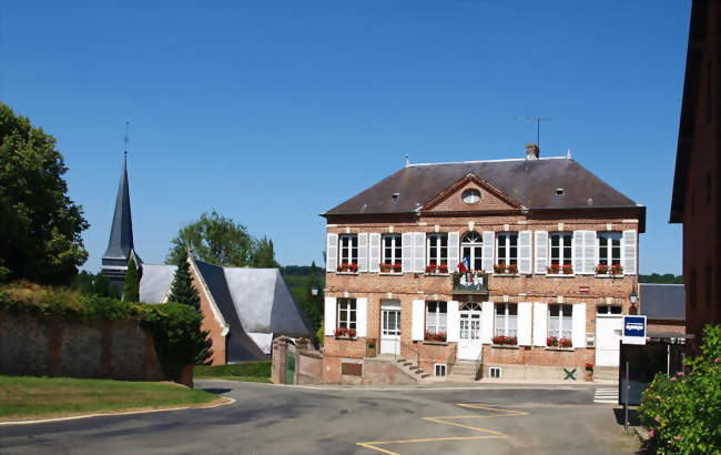 La mairie & l'église - Achy (60690) - Oise