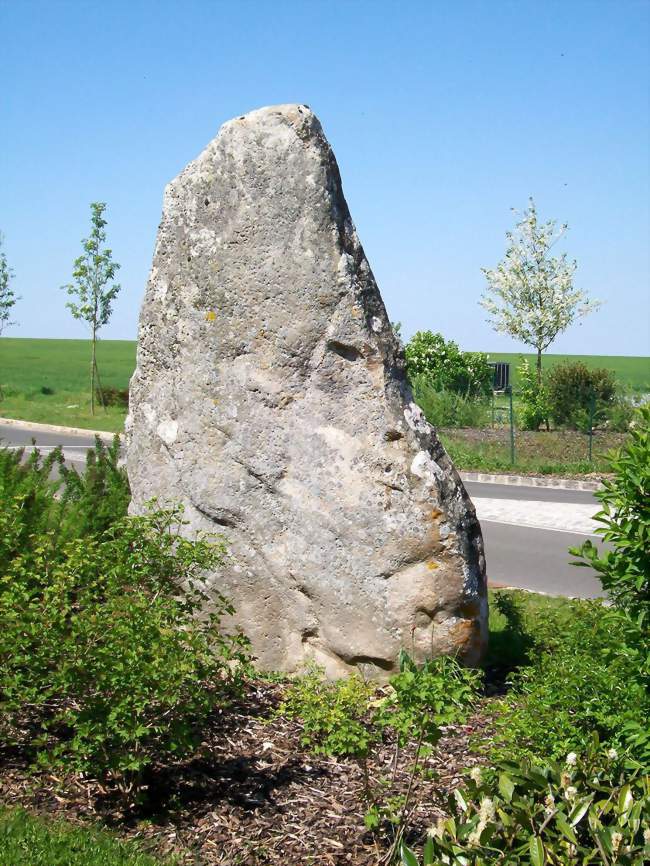 Menhir dit la Queuse de Gargantua, sur la D 330a - Borest (60300) - Oise