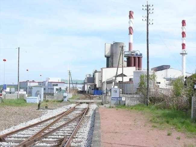 La verrerie Saverglass, la principale entreprise de la commune - Feuquières (60960) - Oise