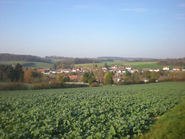 Vue générale depuis la cavée de Nointel - Saint-Aubin-sous-Erquery (60600) - Oise