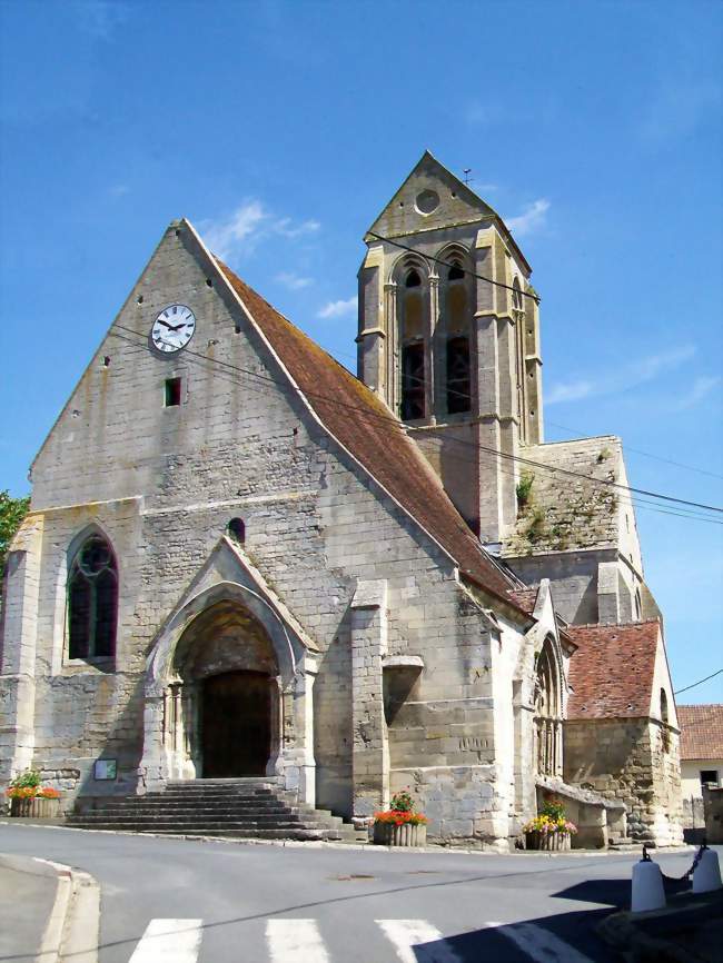 L'église Saint-Vaast, façade ouest - Saint-Vaast-lès-Mello (60660) - Oise