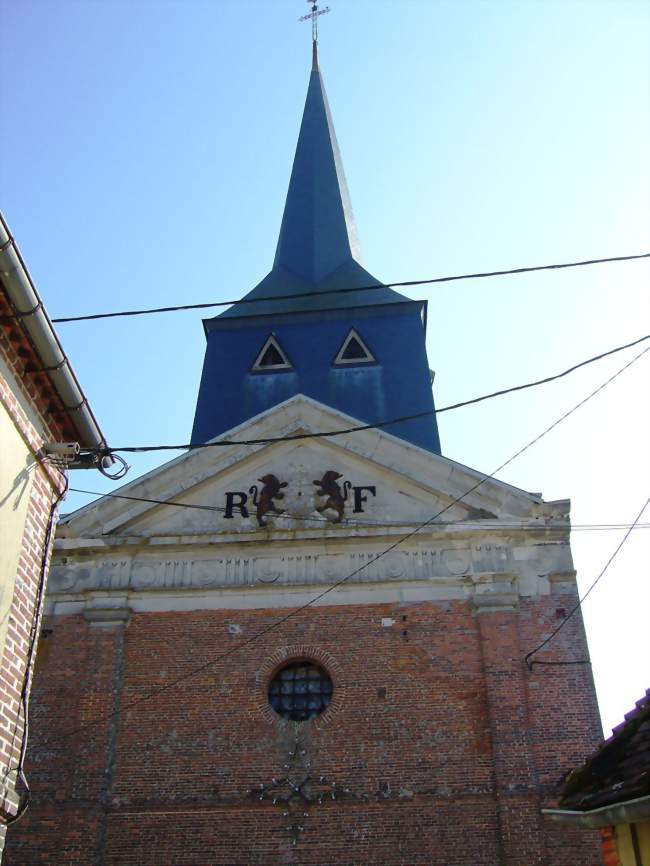 Façade de l'église Saint-Agnan - Glos-la-Ferrière (61550) - Orne