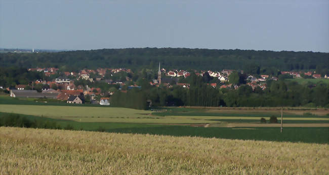 vue panoramique depuis la Via Francigena - Allouagne (62157) - Pas-de-Calais