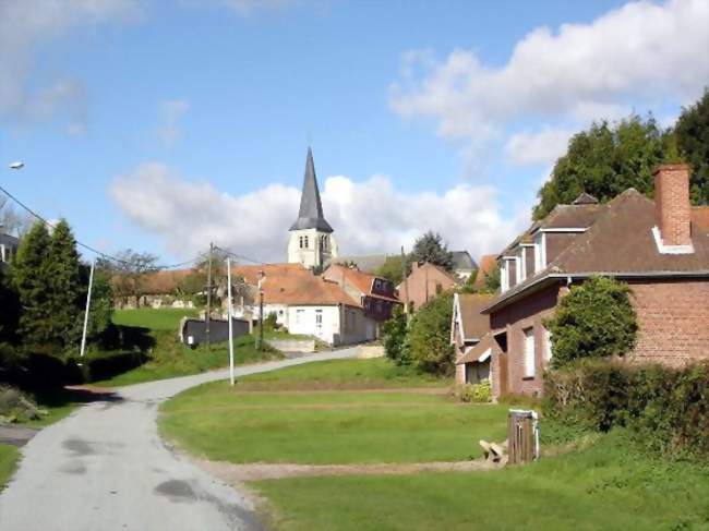 Vue du clocher du village - Amettes (62260) - Pas-de-Calais