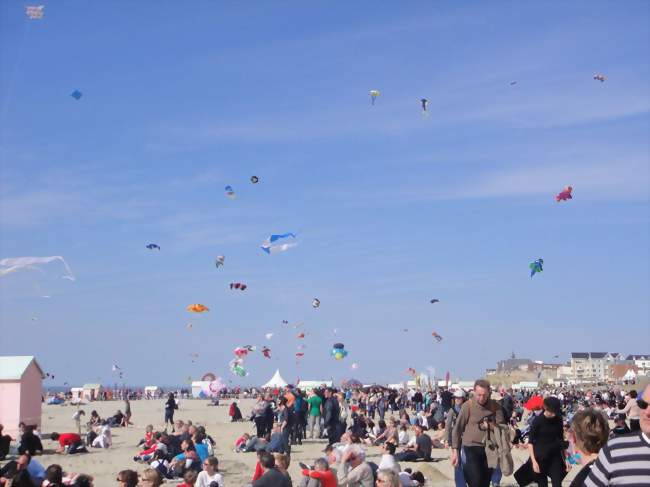 Plage de Berck lors desRencontres internationales de cerfs-volants - Berck (62600) - Pas-de-Calais