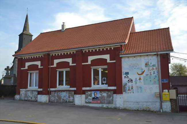 La mairie-école - Crépy (62310) - Pas-de-Calais