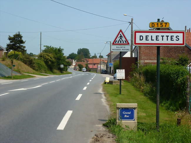 Entrée de la commune - Delettes (62129) - Pas-de-Calais