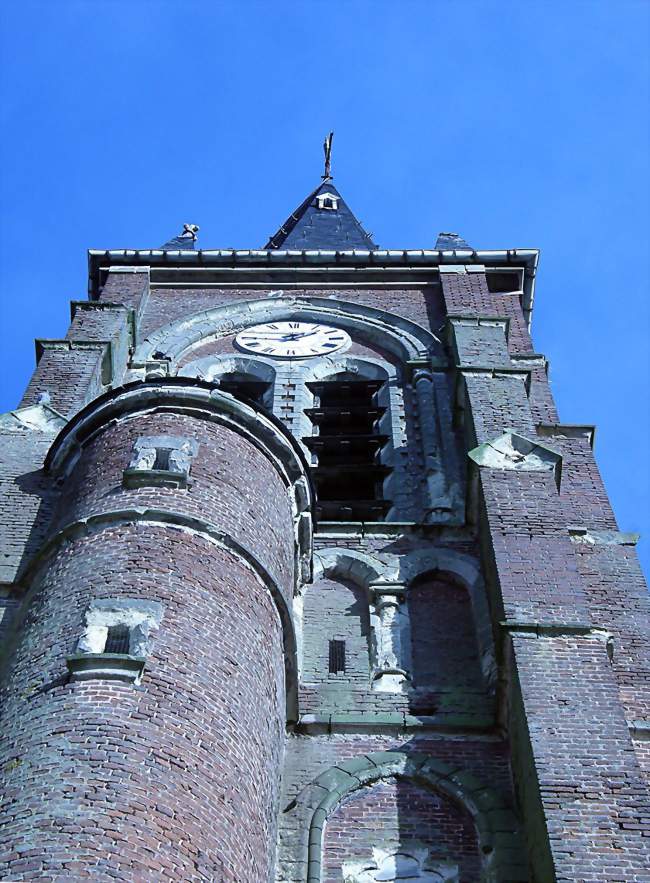 Le clocher de l'église Saint-Quentin - Écourt-Saint-Quentin (62860) - Pas-de-Calais