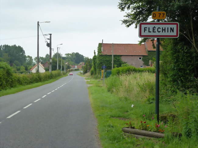 Entrée de la commune - Fléchin (62960) - Pas-de-Calais