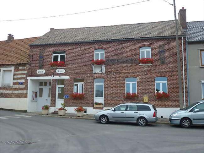 La mairie et l'école - Herbelles (62129) - Pas-de-Calais